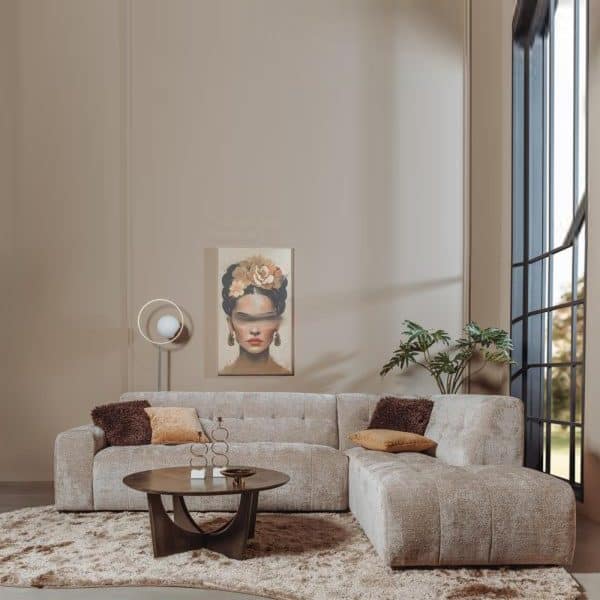 Tower Living Memphis 3-AL + Ottoman R - Haga 30 beige