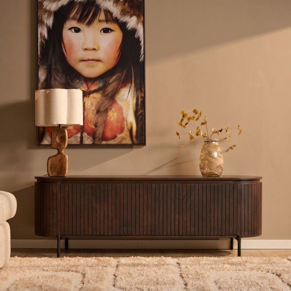 Starfurn Tv meubel Solana Bruin Mangohout 165 cm