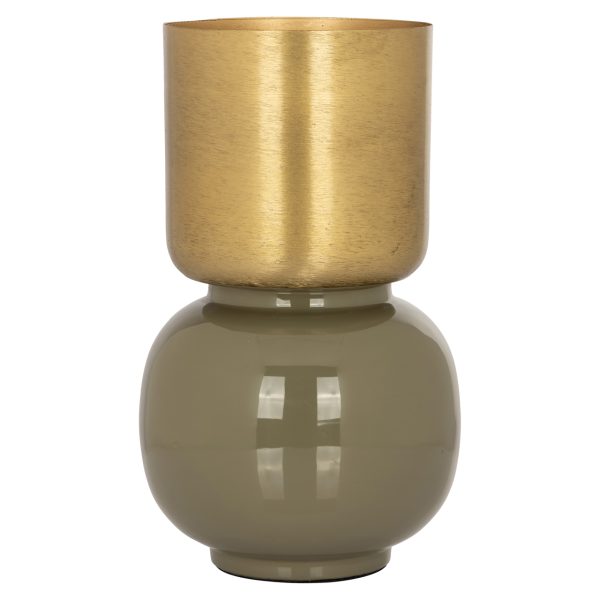 Richmond Interiors Vaas Clover brushed gold