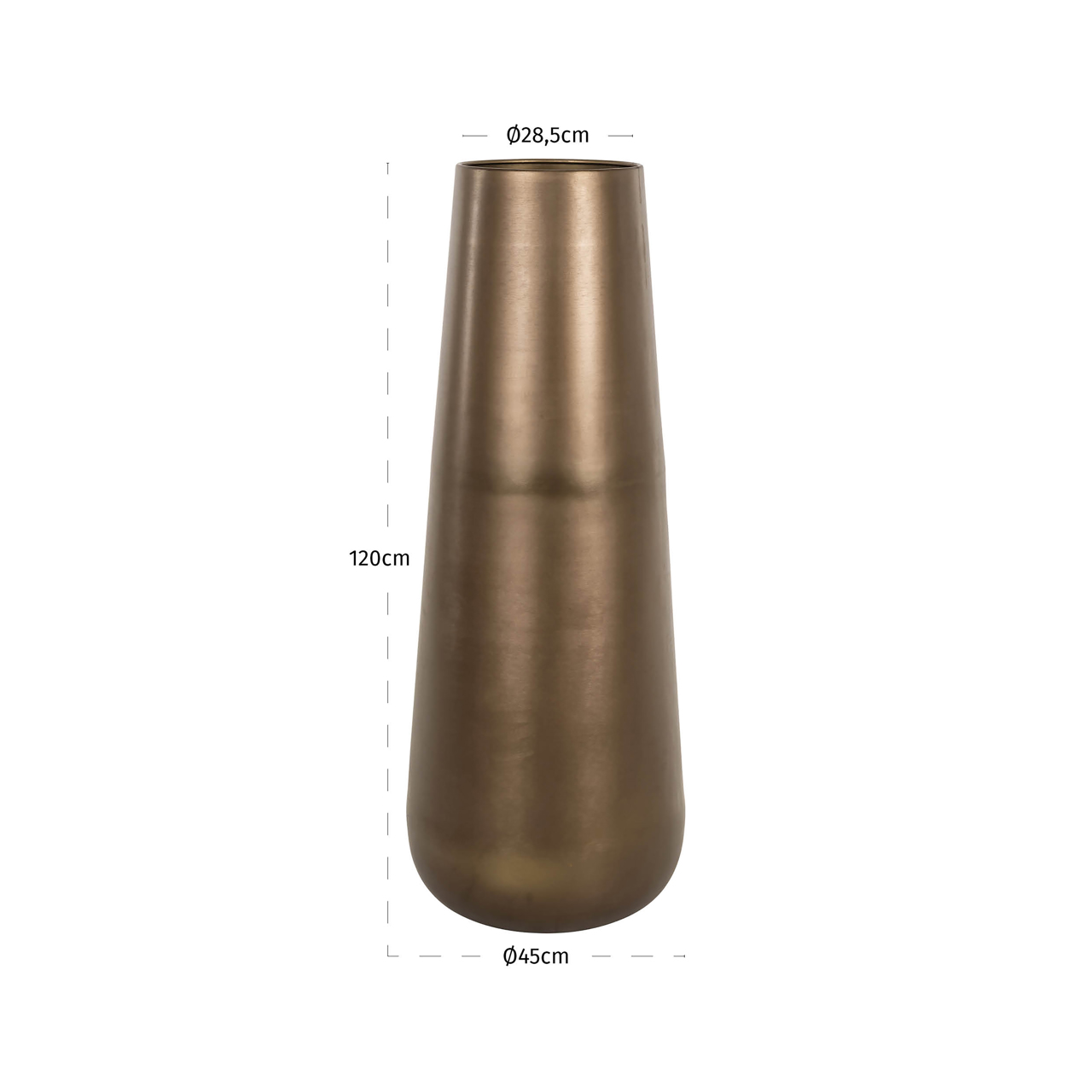 Richmond Interiors Vaas Kenza brass antique small