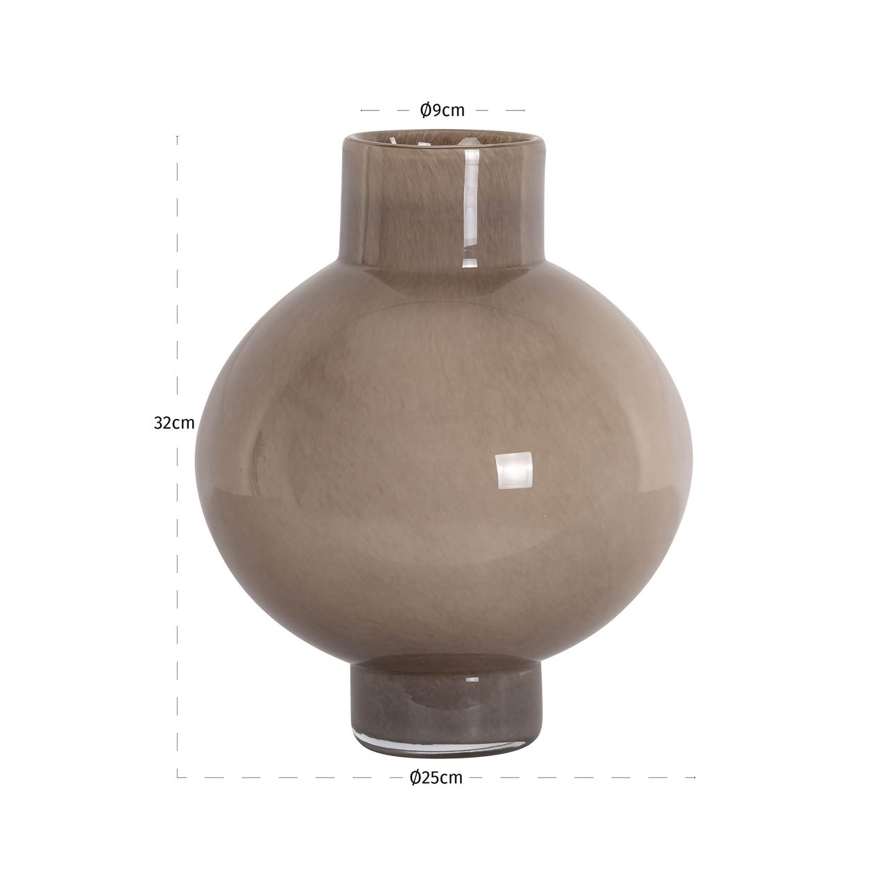 Richmond Interiors Vaas Celina brown small