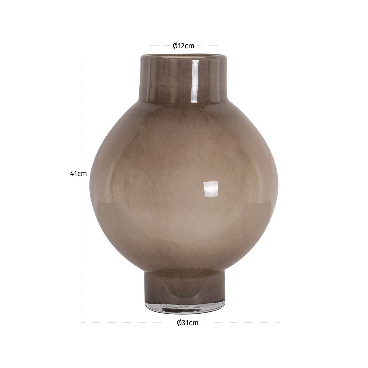 Richmond Interiors Vaas Celina taupe large