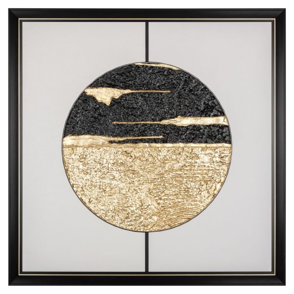 Richmond Interiors Wall art Moon black/gold
