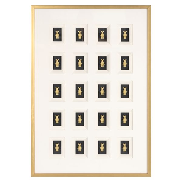 Richmond Interiors Wall art Bear black/gold