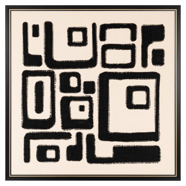 Richmond Interiors Wall art Shanita black/white