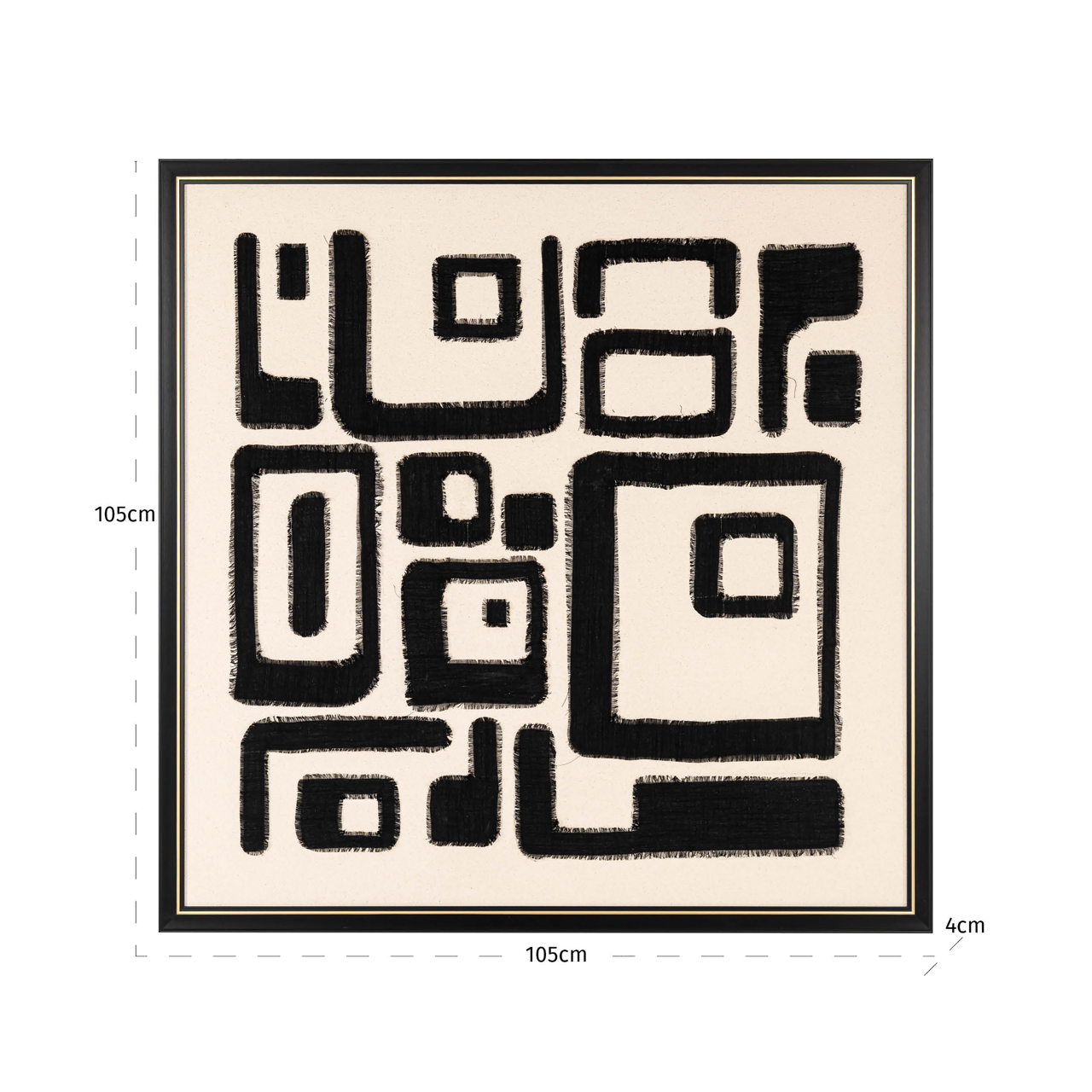 Richmond Interiors Wall art Shanita black/white