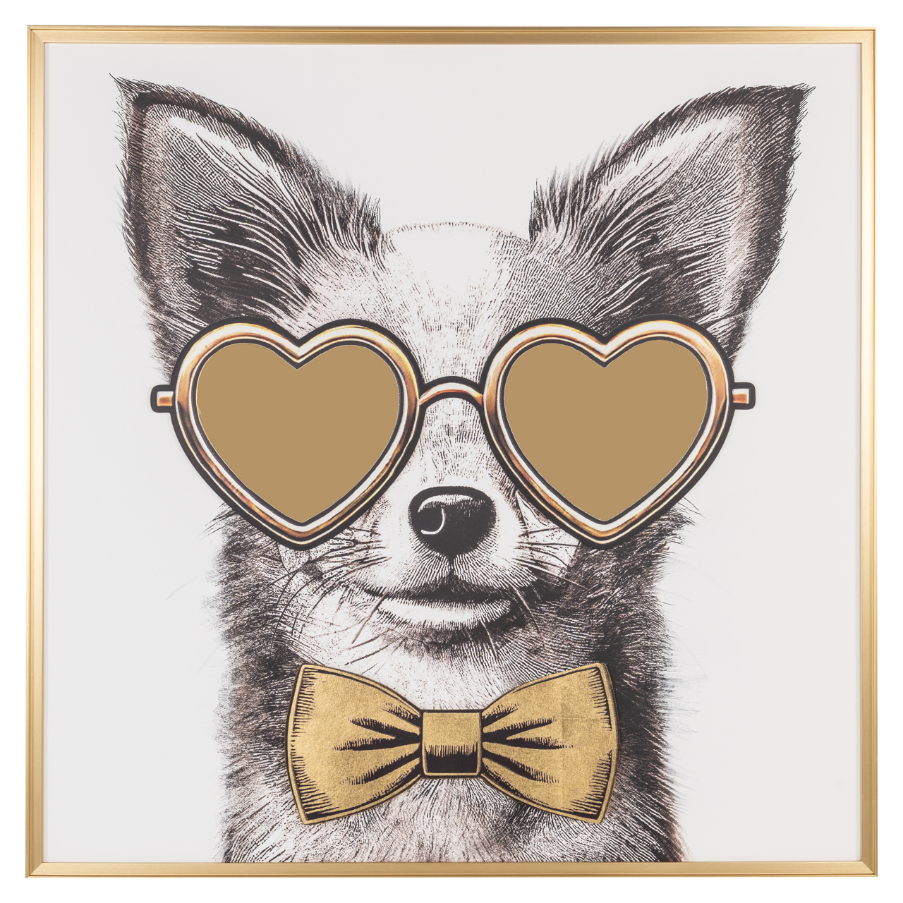Richmond Interiors Wall art Bodhy black/gold