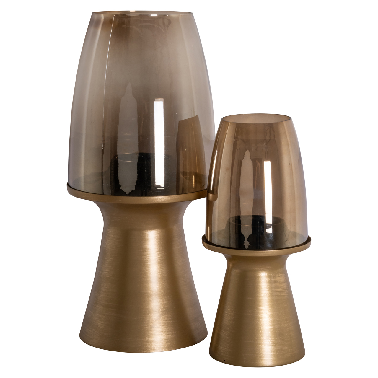 Richmond Interiors Windlicht Danea brushed gold small