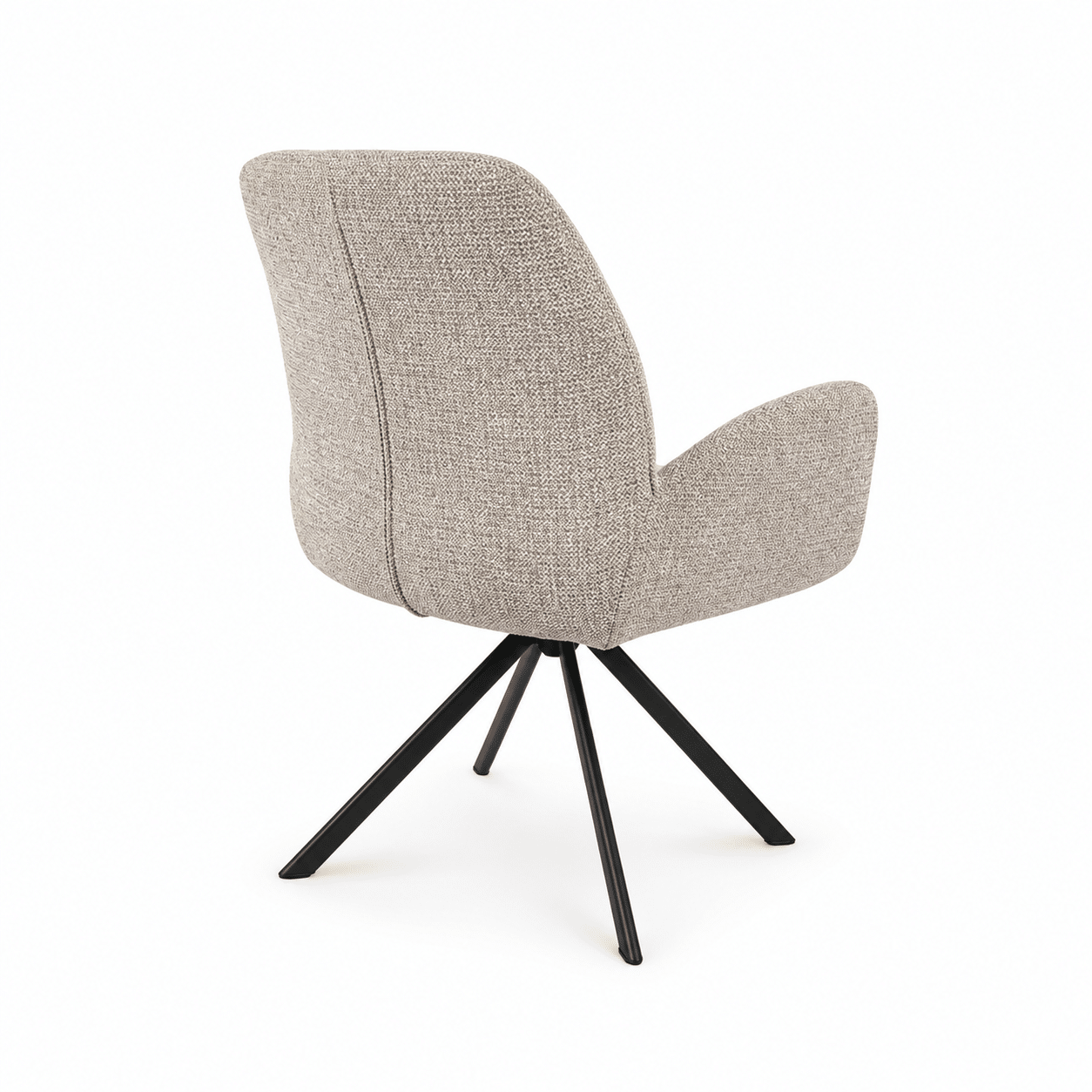 Nijwie MySons Charles armstoel - draaipoot 360 - Milan - Nature 120 - Unique Collection
