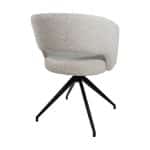 achterkant Nijwie MySons Claus armstoel - draaipoot 360 - Milan - Cream 103 - Unique Collection