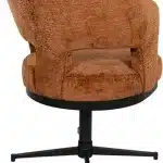 achterkant Nijwie MySons Friso armstoel - draaipoot 360 - Solo - Brandy 272 - Unique Collection