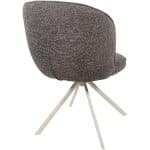 achterkant Nijwie MySons Kate eetkamerstoel - off-white draaipoot 360 - Present - Dark brown 456 - Unique Collection