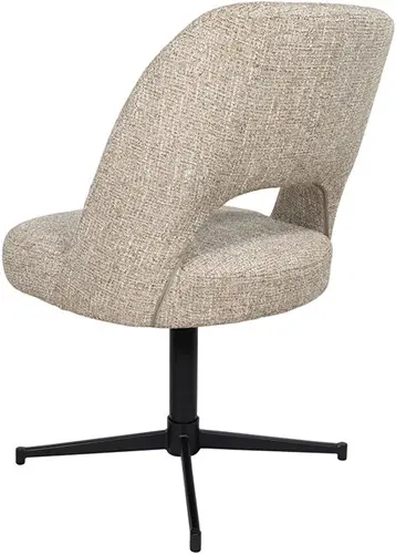 achterkant Nijwie MySons Maxima eetkamerstoel - draaipoot 360 - Field - Hazel 170 - Unique Collection