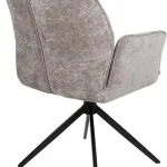 achterkant Nijwie MySons Riva eetkamerstoel - draaipoot 360ARS - Vibe - Liver 21 - Unique Collection