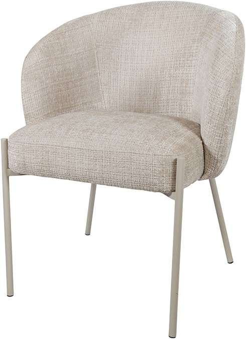 Nijwie MySons Adele - eetkamerstoel - beige poten - Cremona - Taupe 04 - Star Collection