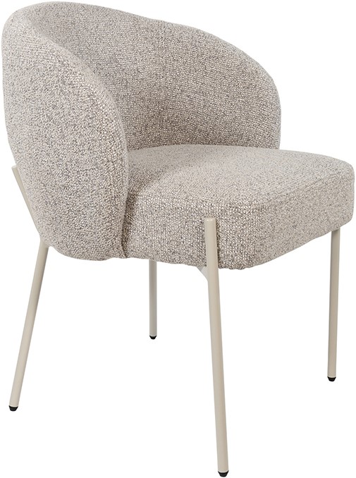 Nijwie MySons Adele - eetkamerstoel - beige poten - Puente - Stone 09 - Star Collection