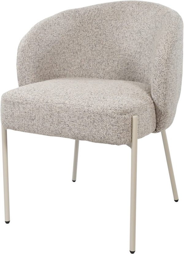 Nijwie MySons Adele - eetkamerstoel - beige poten - Puente - Stone 09 - Star Collection
