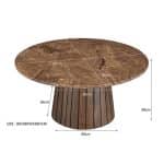 afmetingen Livingfurn Brix Emperador 80cm