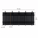 afmetingen Livingfurn Brix Gabi Black