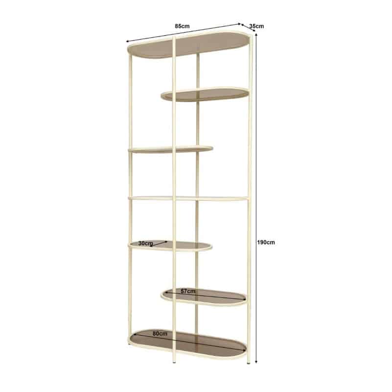 Livingfurn wandkast Brix Jill Off White 190cm