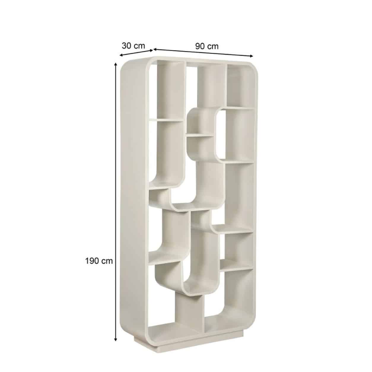 Livingfurn vakkenkast Brix Logan Off White