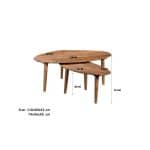 afmetingen Livingfurn Brix Xavier set of 2