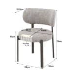 afmetingen Livingfurn Zoey Mocha
