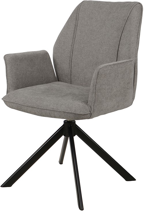 Nijwie MySons Alba eetkamerstoel - draaipoot 360ARS - Storm - Grey 97 - Unique Collection