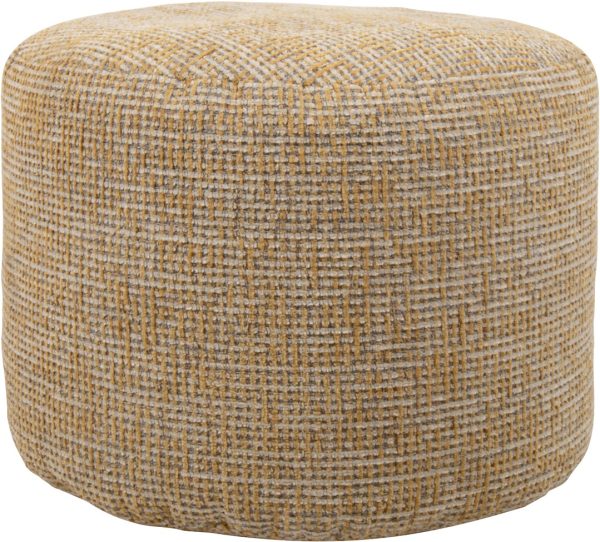 Nijwie MySons Baggy poef - Ø50 - Coco - Mustard 06 - Unique Collection
