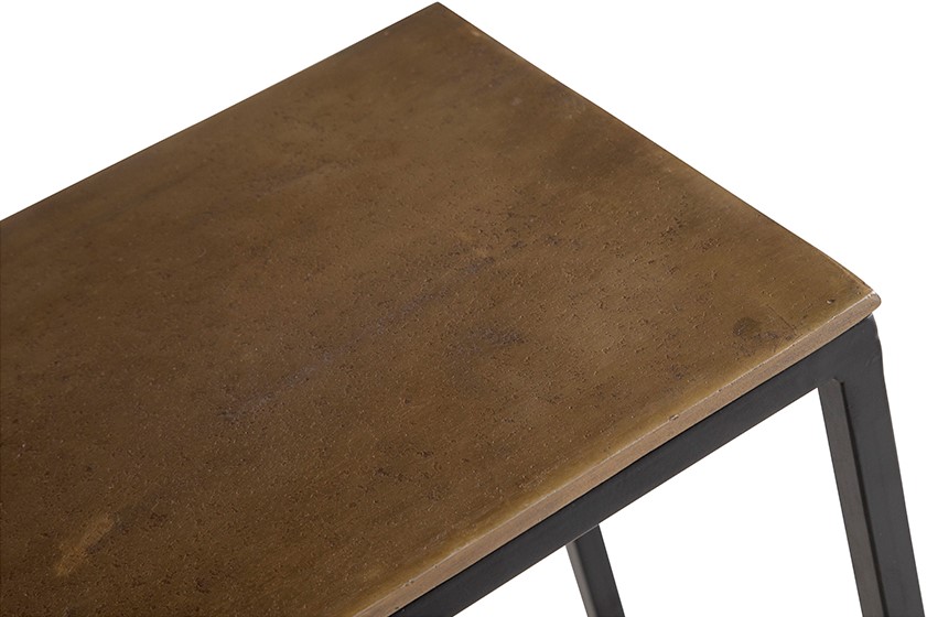 Nijwie MySons Baku wandtafel set van 2, Brass antique - Allure Alu Collection