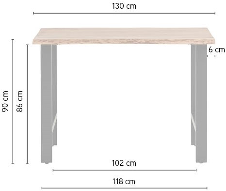 Nijwie MySons Bartafel 130 - Nebel Table Collection