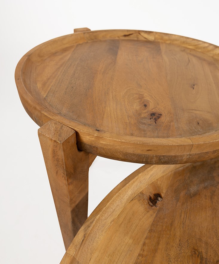 Nijwie MySons Berlijn salontafel, set van 3, Smooth Natural - Must Have Collection
