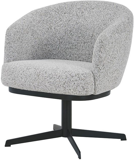 Nijwie MySons Beyoncé armstoel - draaipoot 360 - Puente - Ecru 06 - Star Collection