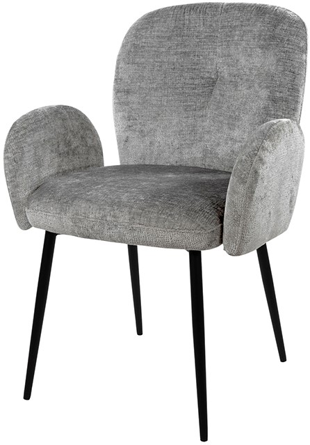 Nijwie MySons Bobby eetkamerstoel - met arm - Perfect Harmony - Light grey 85 - Unique Collection