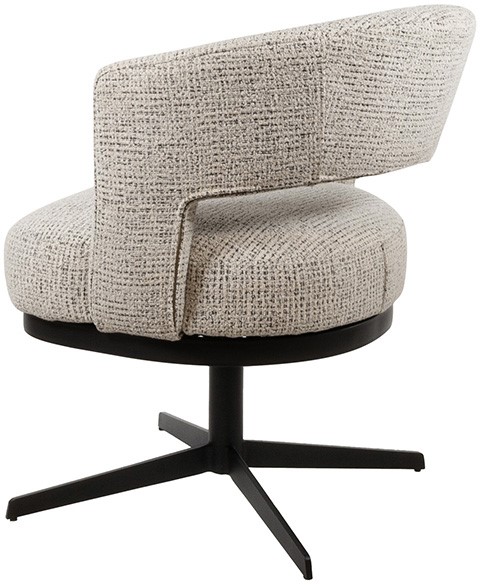 Nijwie MySons Bruce eetkamerstoel - draaipoot 360 - Coco - Salt 'n Pepper 80 - Star Collection