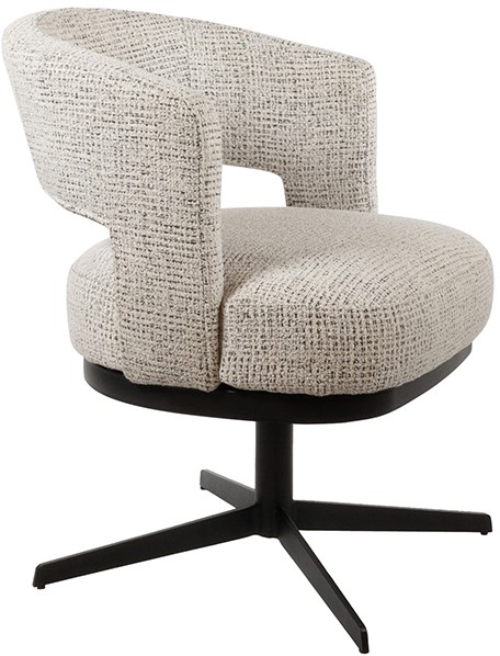 Nijwie MySons Bruce eetkamerstoel - draaipoot 360 - Coco - Salt 'n Pepper 80 - Star Collection