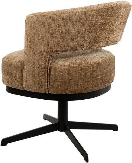 Nijwie MySons Bruce eetkamerstoel - draaipoot 360 - Cremona - Cinnamon 18 - Star Collection
