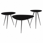 Livingfurn Brix Loua Black set of 3