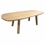 Nijwie Dutch Industries Turku eetkamertafel uitschuifbaar 160/220, deens ovaal, Natural Oak - Oak Collection