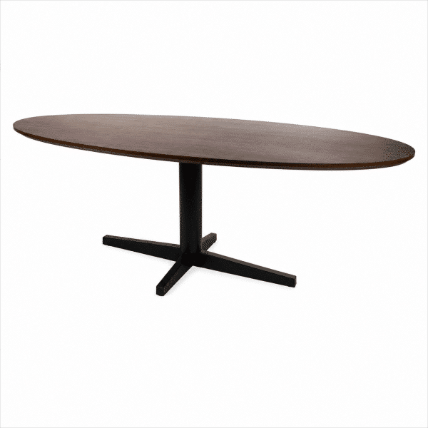 Nijwie MySons Eetkamertafel 220, ovaal, poot Black, Mango Brown Walnut - Scorpio Table Collection