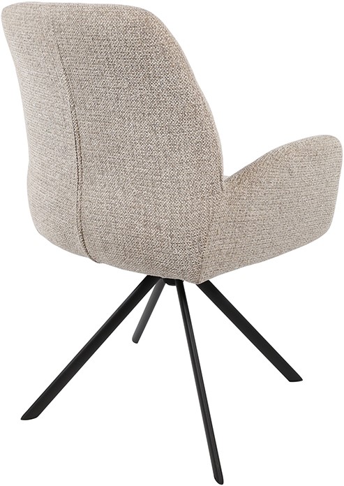 Nijwie MySons Charles armstoel - draaipoot 360 - Milan - Nature 120 - Unique Collection