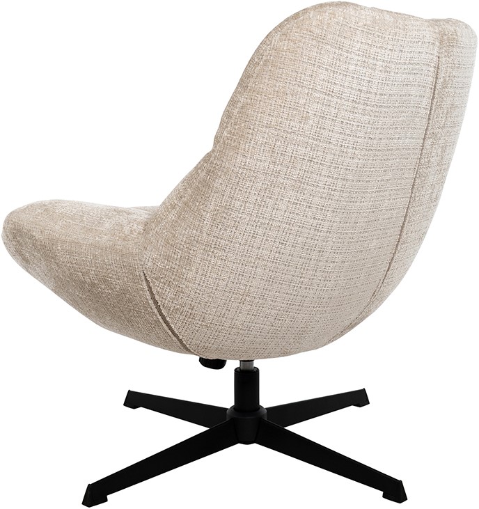 Nijwie MySons Chuck draaifauteuil 360 + rock system - Cremona - Natural 02 - Unique Collection
