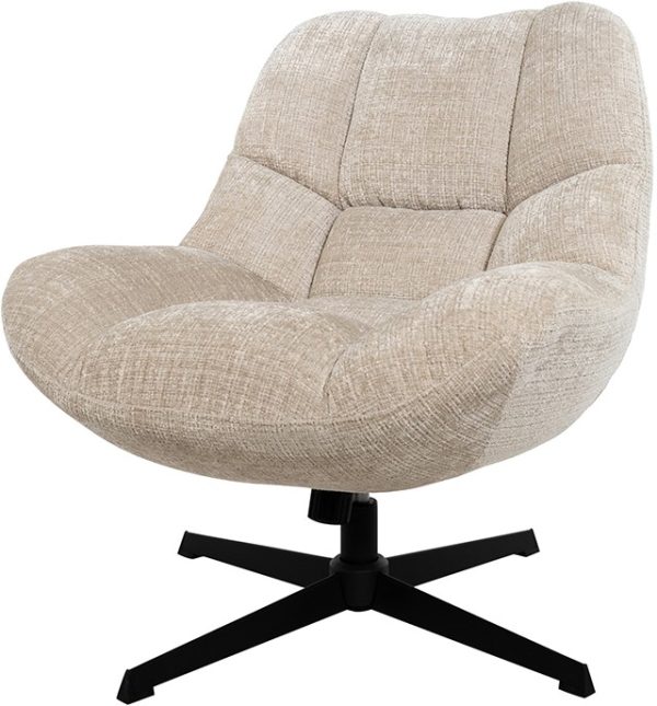 Nijwie MySons Chuck draaifauteuil 360 + rock system - Cremona - Natural 02 - Unique Collection