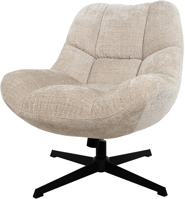 Nijwie MySons Chuck draaifauteuil 360 + rock system - Cremona - Natural 02 - Unique Collection