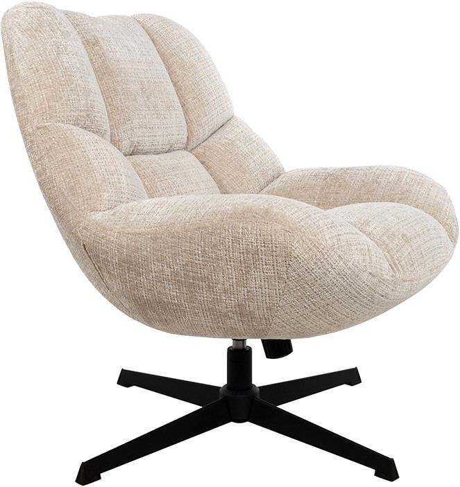 Nijwie MySons Chuck draaifauteuil 360 + rock system - Cremona - Natural 02 - Unique Collection