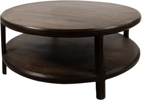 Nijwie MySons Salontafel Ø100, H40, Mango Brown Walnut - Jumbo Collection