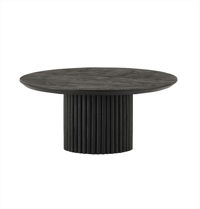 Nijwie MySons Salontafel Ø90, Acacia Black - Congo Table Collection