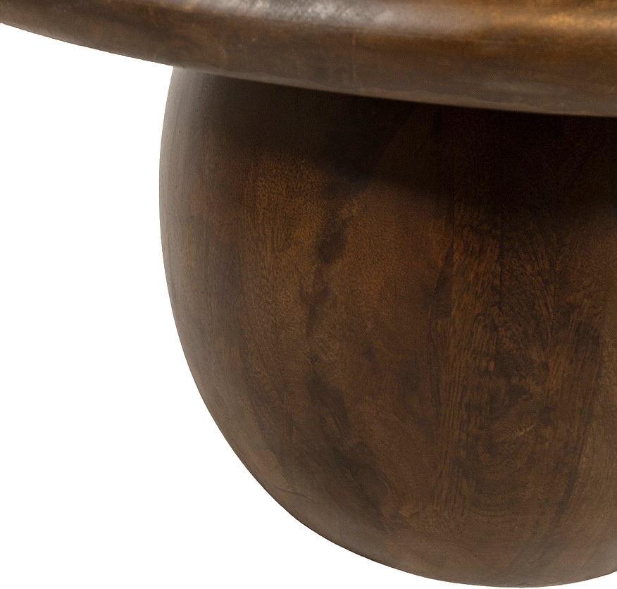 Nijwie MySons Salontafel Ø90, Mango Brown Walnut - Balloon Table Collection