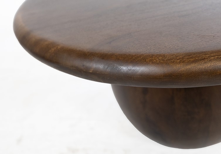 Nijwie MySons Salontafel Ø90, Mango Brown Walnut - Balloon Table Collection