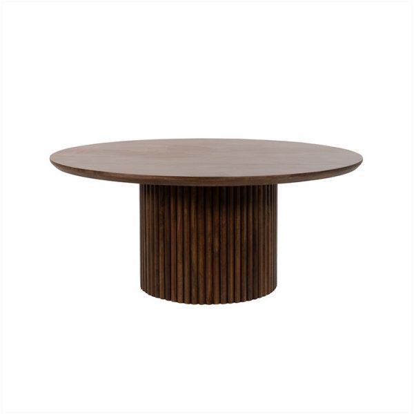 Nijwie MySons Salontafel Ø90, Mango Brown Walnut - Congo Table Collection